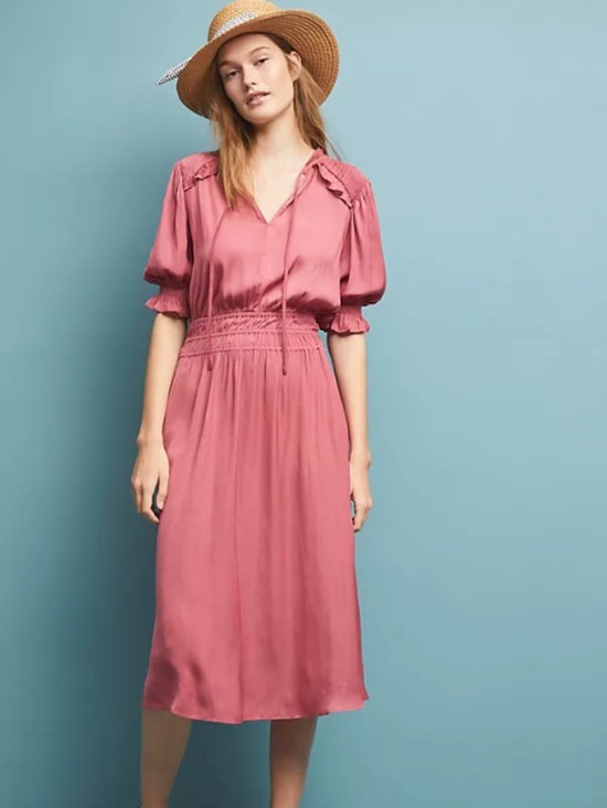 Current Air Dresses & Skirts - Anthropologie Cape May Midi Dress Size Small